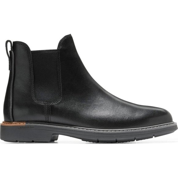 New! Cole Haan Men's Go-To Chelsea Boot Black Size 9 M Leather C36531 DD355 - Picture 1 of 8
